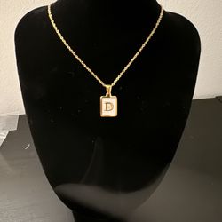 Initial Pendant Letter D