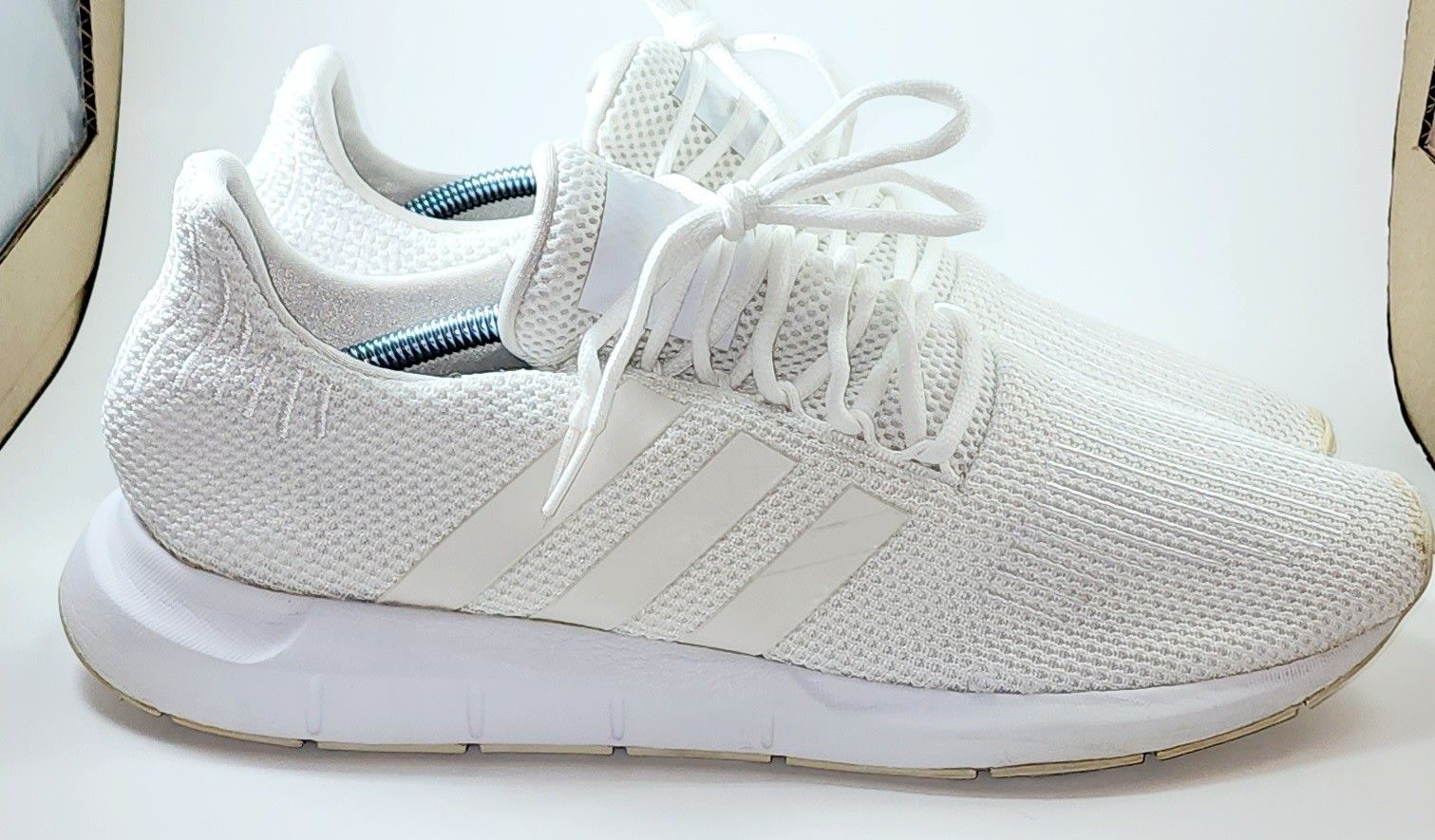 adidas Swift Run Triple White size 13