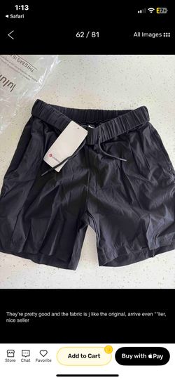 Black & Tan Lululemon Mens Shorts