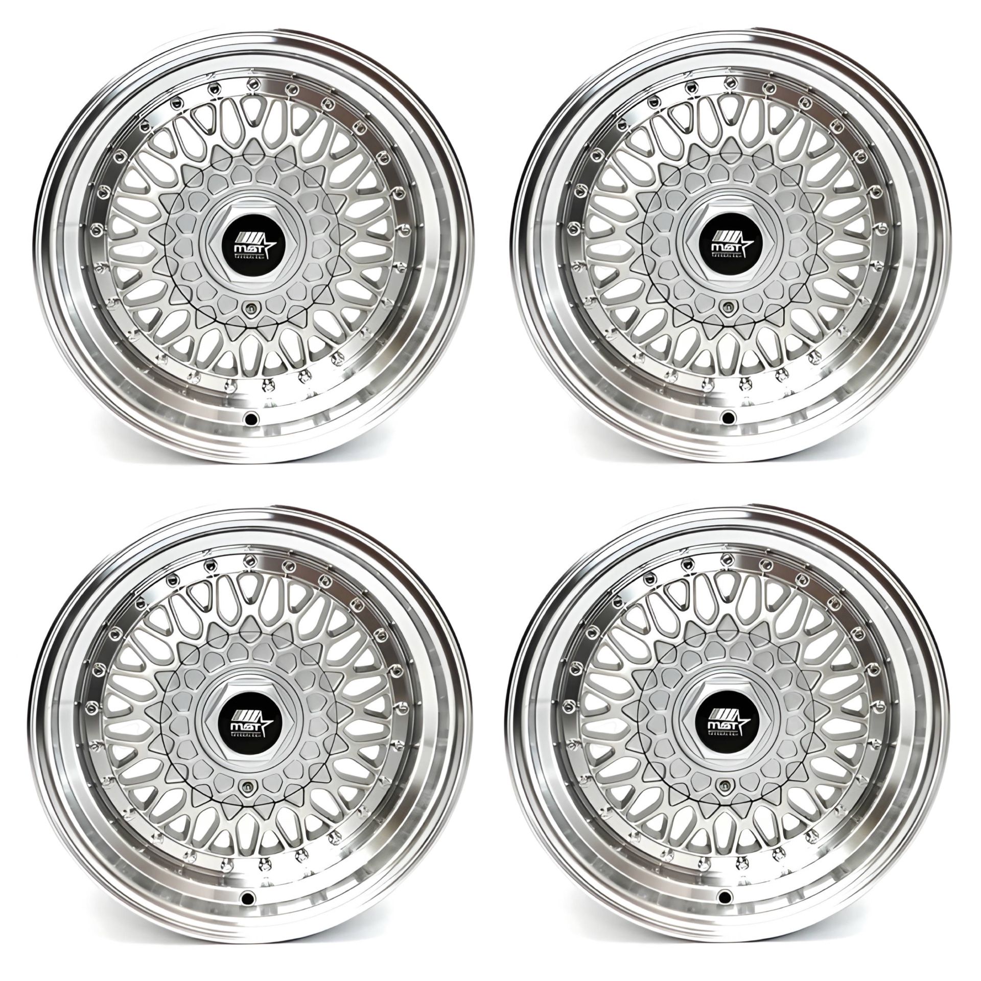 15” BBS RS Style Wheels 4x100 4x114.3 15x8 ET20 BMW E30 325i VW Gti Golf Jetta Miata Honda Civic Integra