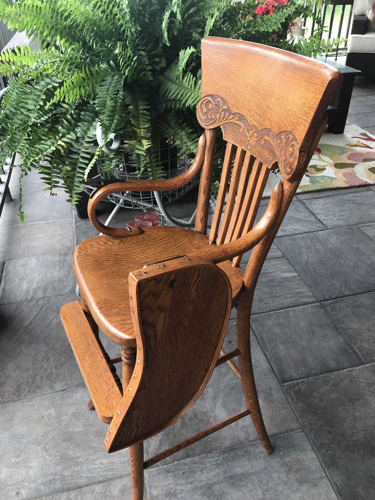 Antique Wooden High Chair