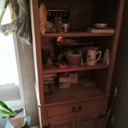 This Is A Bookshelf , A Place For Plants With Storage Underneath 