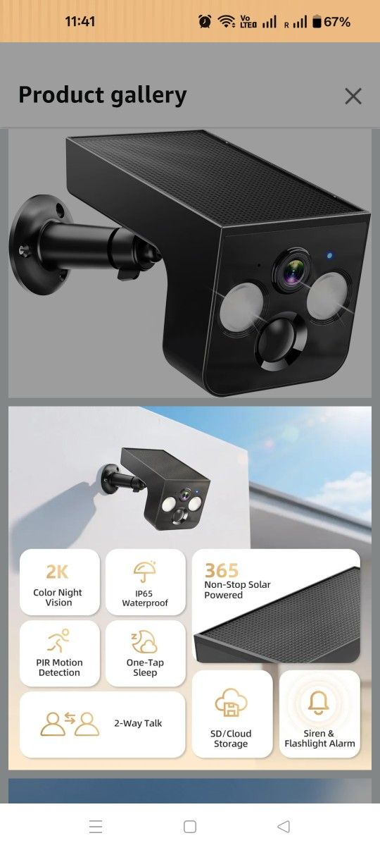 Solar Security Camera 