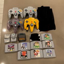 N64 Controllers And Games Nintendo 64