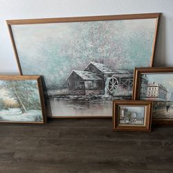 Oil On Canvas Framed Paintings