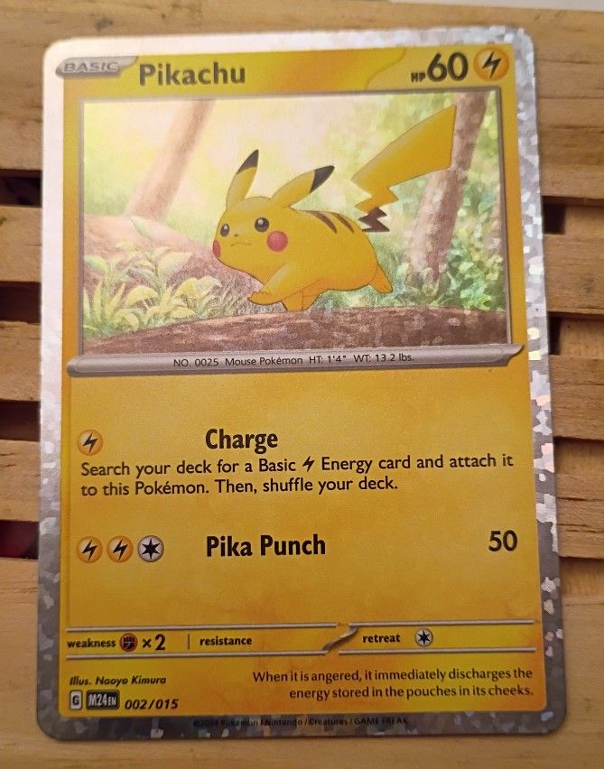 Pikachu Pokemon Card