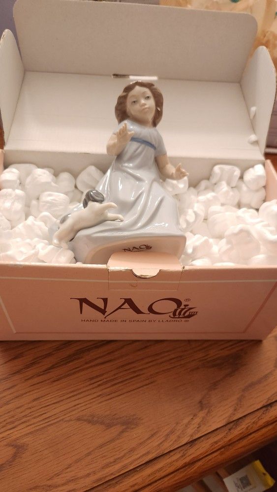 NAO Porcelain Figure Like New In Box