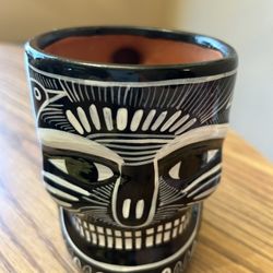 Tiki coffee mug - handmade pottery