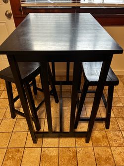 3 Piece Table & Bar Stool Set