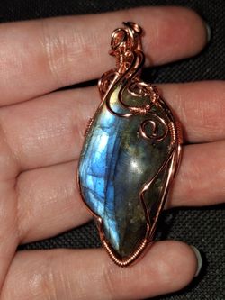 Labradorite handcrafted pendant