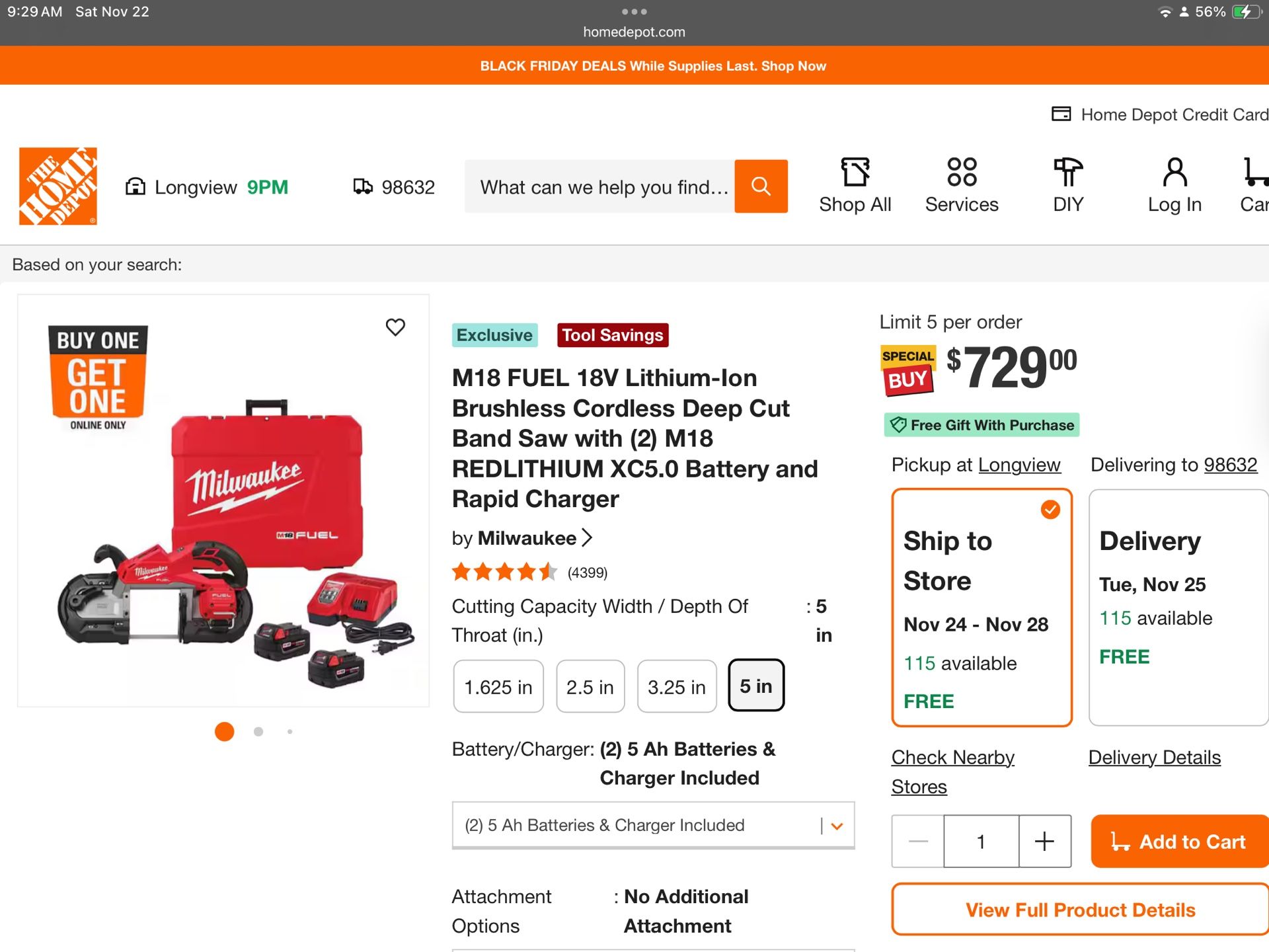 Milwaukee Deep Cut Bandsaw