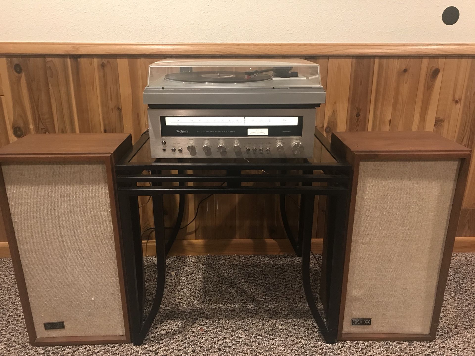 Vintage 1970’s vinyl stereo system