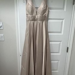 Champán Satin Dress