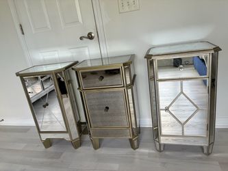 Mirrored Night Stands