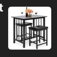 Dinner Room Table W/2 Stools & TV