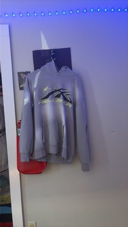 Hellstar hoodie grey and green