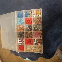 Glass Beads And Box