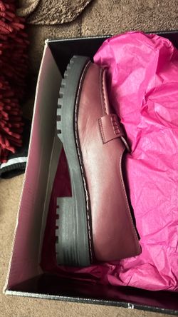 Torrid Burgandy penny loafers 10.5