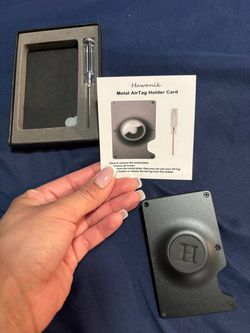 Metal AirTag card holder