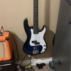 Glarry Electric Bass Guitar | Blue Sunburst 