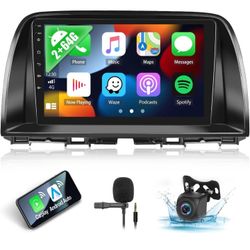2G+64G Android 13 Car Stereo for Mazda CX5 2013-2016 with Wireless Carplay Android Auto 9" Touchscreen Car Radio with GPS Navigation HiFi Bluetooth FM