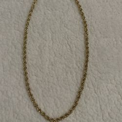 Gold Plated Rope Chain 