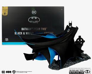McFarlane Toys BATMAN YEAR TWO BLACK AND WHITE ACCENT EDITION GOLD LABEL