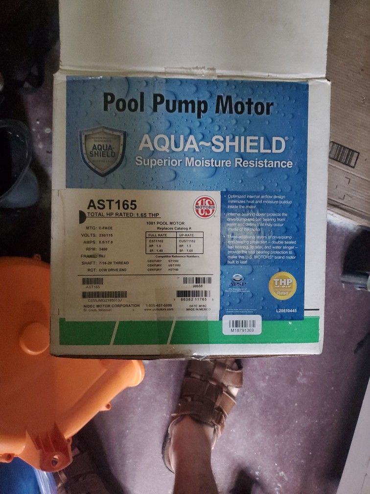 Pool Pump Motor Hp 1 Brand New In Box
