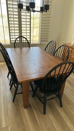 Solid wood table & chairs