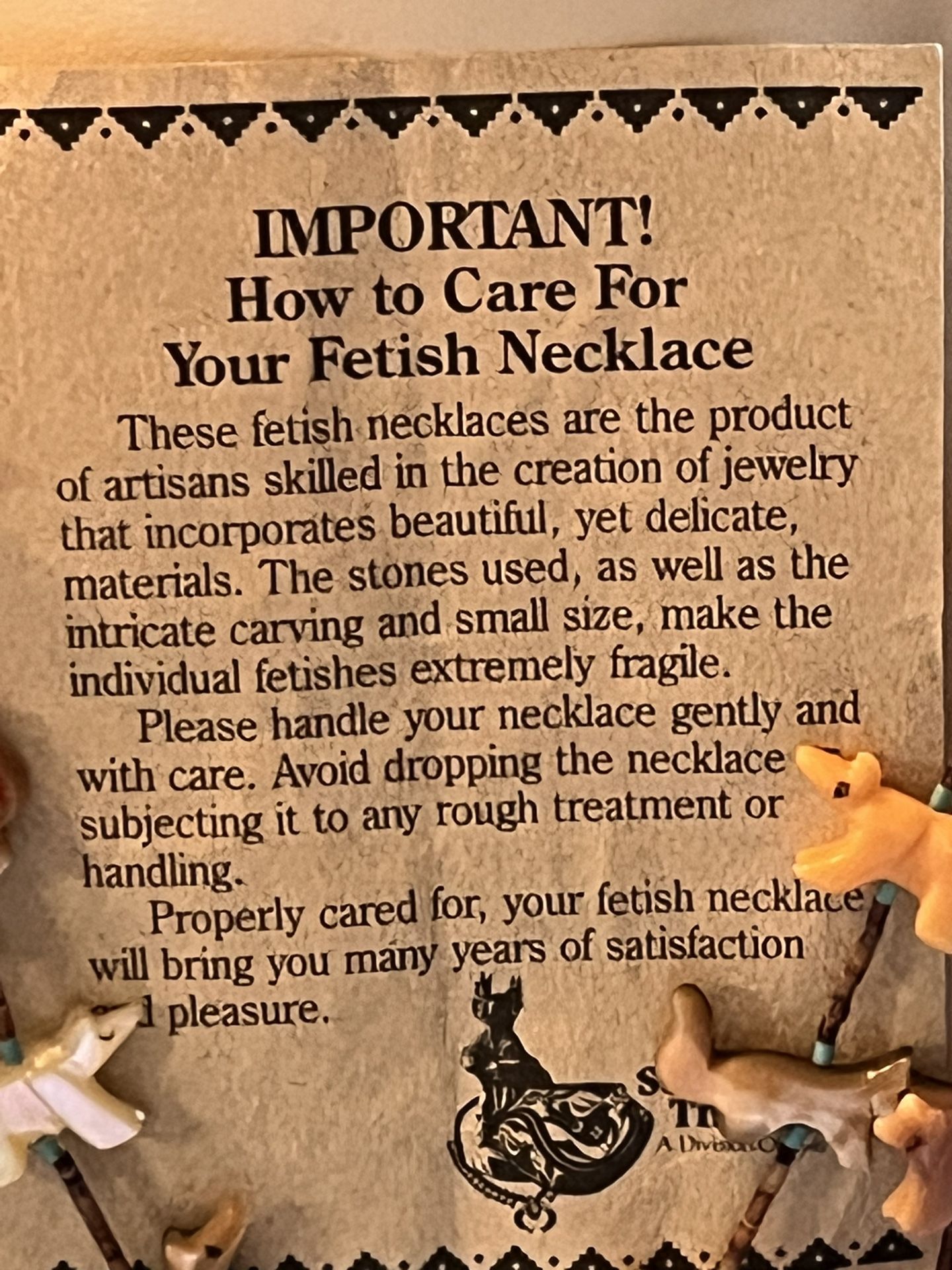 Gorgeous 4 Strand Authentic Fetish Necklace
