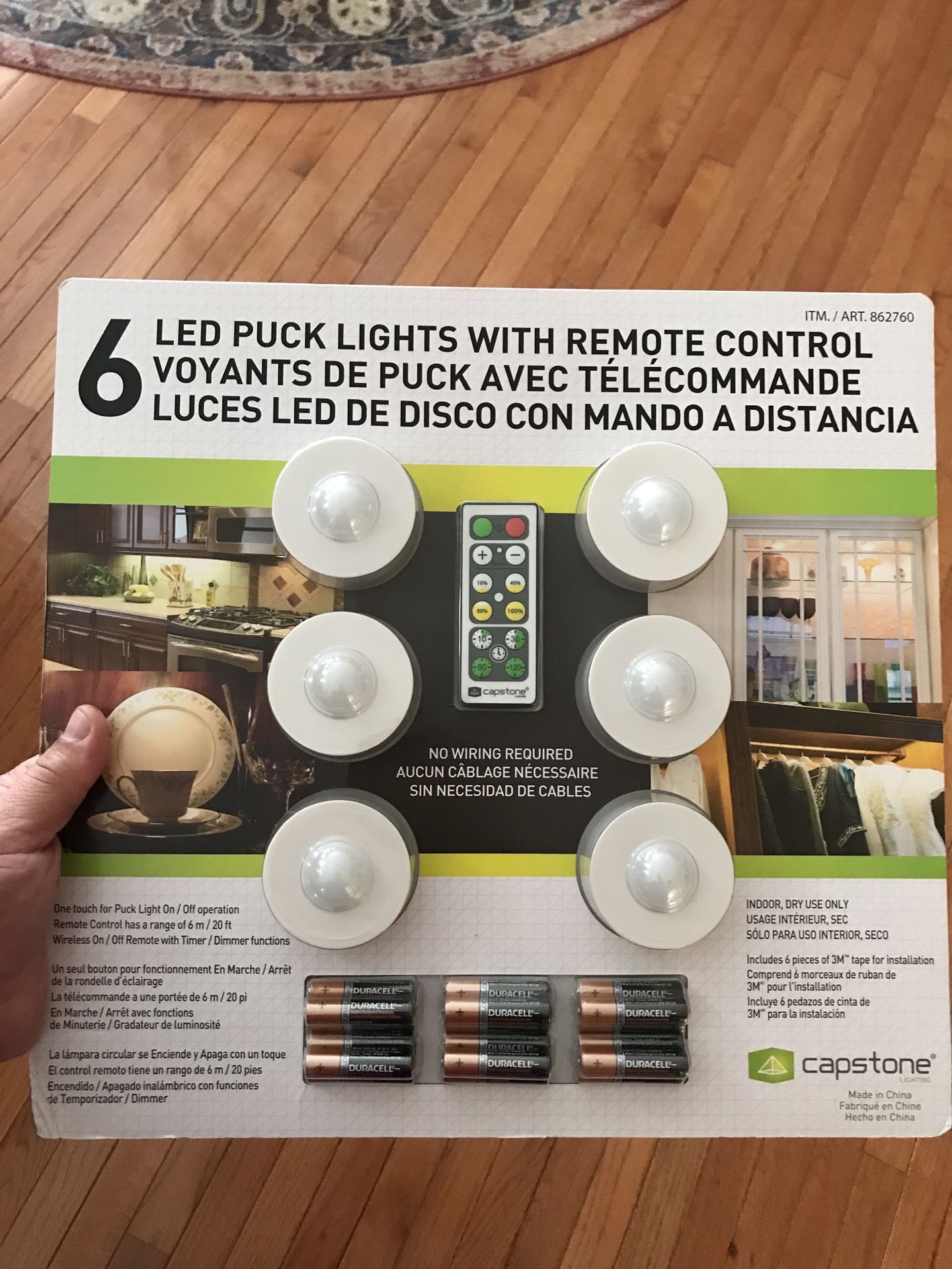 LED PUCK LIGHTS WITH REMOTE CONTROL (NEW)