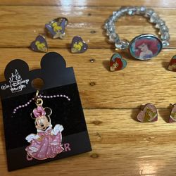 Disney Minnie And Princess Little Girls Jewelry 