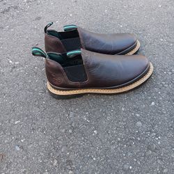 brown leather Georgia shoes size 12M brand new they cost $120.00 plus tax at fredmyers store asking $80.00 firm. 