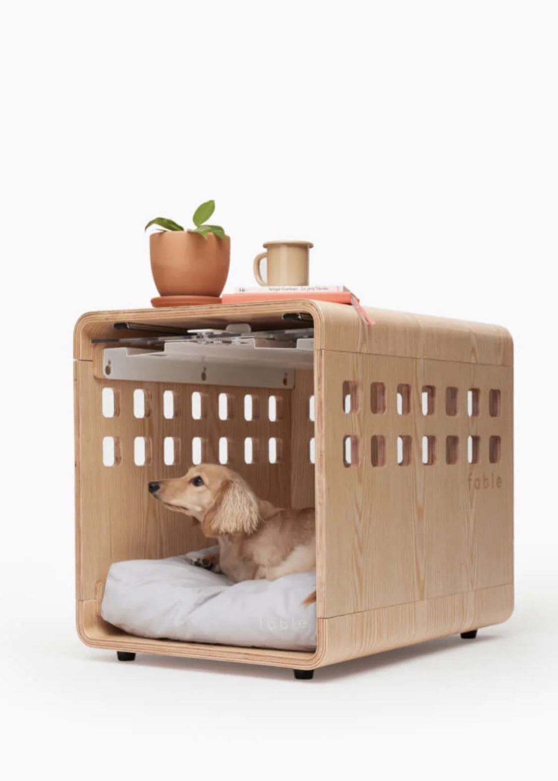 FABLE Premium Wood Dog Crate Size S/M