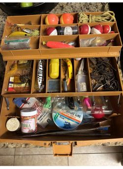 Vintage Fenwick 1050 Tackle Box with Accessories