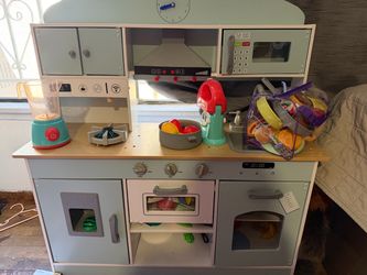 Wooden play kitchen