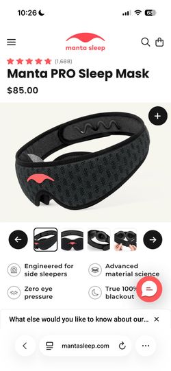 Manta PRO Sleep Mask