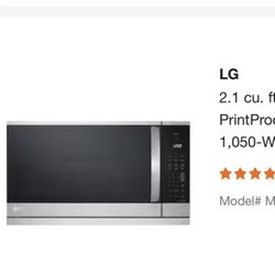 Brand new LG over range microwave oven