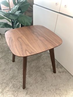 Mid-Century Modern Wood Side Table