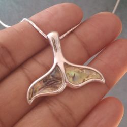 Abalone Mermaid Pendant Necklace 
