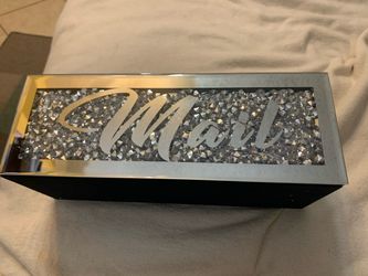 Decorative Crystal Mail Box Organizer