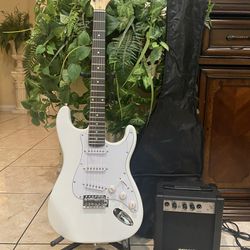 white fever electric guitar package 
