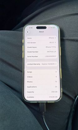 iPhone 17pro 256gb