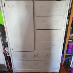 Baby Dresser Real Wood Locking Drawers 