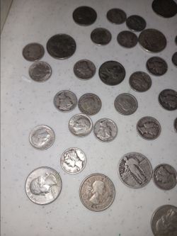 8.37oz of silver coins 60pcs