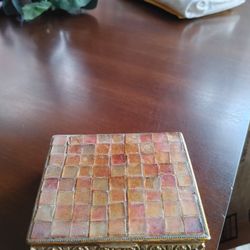 Vintage Glass Jewelry Box