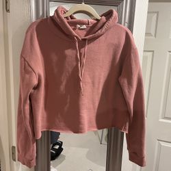 Cropped Hooded Sweatshirt - Size XL