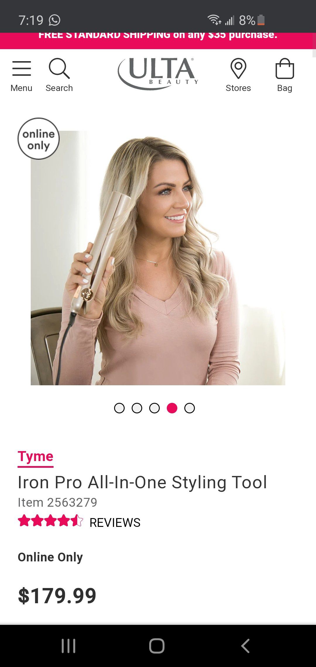 Tyme Hair Straightener and Curler & Selfie Tyme Hairspray