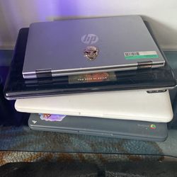 3Laptops Samsung Apple HP work well