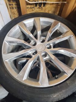 19 Inch Cadillac Rims Set One Has Bend